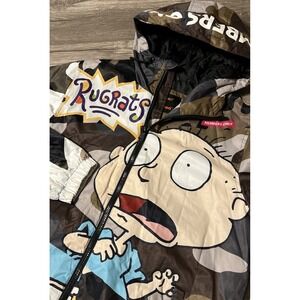 Nickelodeon Members Only X Rugrats Tommy & Chuckie Camo Hooded Jacket Small